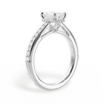 Joan Emerald Cut Lab Grown Diamond 14Kt White Gold Engagement Ring - View 4