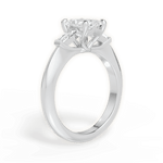 Emily Radiant Cut Lab Grown Diamond 14Kt White Gold Engagement Ring - View 3