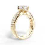 Kayla Cushion Cut Lab Grown Diamond 18Kt Yellow Gold Engagement Ring - View 3