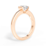 Bridget Asscher Cut Lab Grown Diamond 18Kt Rose Gold Engagement Ring - View 3