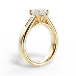 Brittany Oval Cut Lab Grown Diamond 18Kt Yellow Gold Engagement Ring - View 3