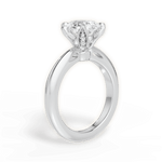 Elaine Oval Cut Lab Grown Diamond Platinum Engagement Ring - View 2