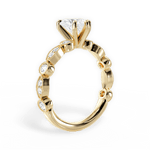 Edith Heart Cut Lab Grown Diamond 18Kt Yellow Gold Engagement Ring - View 2