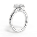 Jenny Radiant Cut Lab Grown Diamond Platinum Engagement Ring - View 4