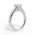 Frances Marquise Cut Lab Grown Diamond 18Kt White Gold Engagement Ring - View 3