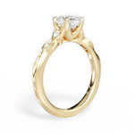 Cassie Cushion Cut Lab Grown Diamond 18Kt Yellow Gold Engagement Ring - View 2