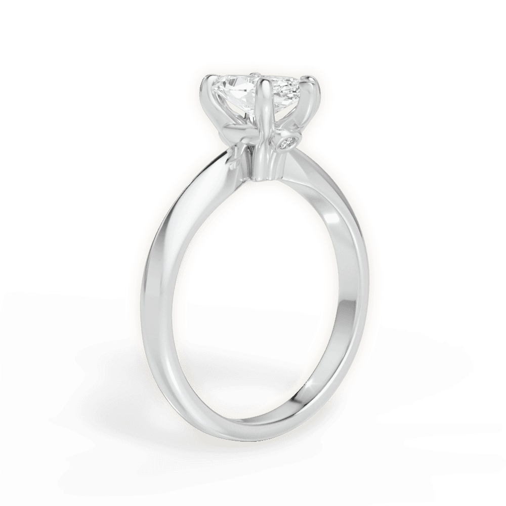Amanda Marquise Cut Lab Grown Diamond Platinum Engagement Ring - View 2