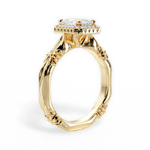 Erica Emerald Cut Lab Grown Diamond 18Kt Yellow Gold Engagement Ring - View 2