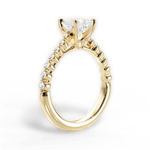 Dana Princess Cut Lab Grown Diamond 18Kt Yellow Gold Engagement Ring - View 3