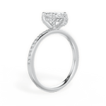 Janice Marquise Cut Lab Grown Diamond 18Kt White Gold Engagement Ring - View 3