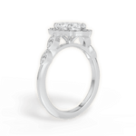 Julie Marquise Cut Lab Grown Diamond 18Kt White Gold Engagement Ring - View 2