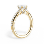 Joan Pear Cut Lab Grown Diamond 18Kt Yellow Gold Engagement Ring - View 2