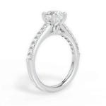 Elizabeth Round Cut Lab Grown Diamond Platinum Engagement Ring - View 2