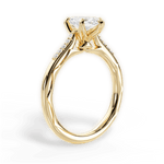 Christina Marquise Cut Lab Grown Diamond 18Kt Yellow Gold Engagement Ring - View 4