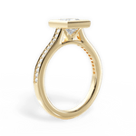 Deanna Princess Cut Lab Grown Diamond 18Kt Yellow Gold Engagement Ring - View 2