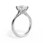 Anita Round Cut Lab Grown Diamond 18Kt White Gold Engagement Ring - View 3