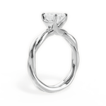 Bianca Emerald Cut Lab Grown Diamond 14Kt White Gold Engagement Ring - View 3