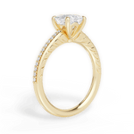 Caroline Princess Cut Lab Grown Diamond 18Kt Yellow Gold Engagement Ring - View 2