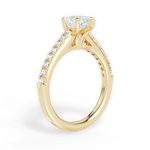 Elizabeth Pear Cut Lab Grown Diamond 18Kt Yellow Gold Engagement Ring - View 2
