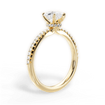 Giselle Pear Cut Lab Grown Diamond 18Kt Yellow Gold Engagement Ring - View 3