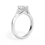 Celeste Marquise Cut Lab Grown Diamond 14Kt White Gold Engagement Ring - View 3