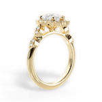 Julie Pear Cut Lab Grown Diamond 18Kt Yellow Gold Engagement Ring - View 3