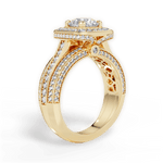 Madison Round Cut Lab Grown Diamond 18Kt Yellow Gold Engagement Ring - View 4