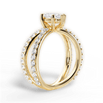 Lauren Marquise Cut Lab Grown Diamond 18Kt Yellow Gold Engagement Ring - View 4