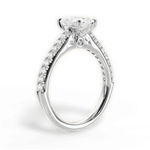 Frances Radiant Cut Lab Grown Diamond 14Kt White Gold Engagement Ring - View 4