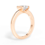 Bridget Princess Cut Lab Grown Diamond 18Kt Rose Gold Engagement Ring - View 3