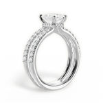 Christie Radiant Cut Lab Grown Diamond Platinum Engagement Ring - View 2