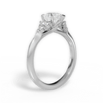 Celeste Pear Cut Lab Grown Diamond 18Kt White Gold Engagement Ring - View 3