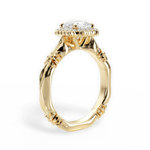 Erica Cushion Cut Lab Grown Diamond 18Kt Yellow Gold Engagement Ring - View 4