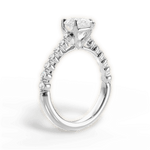 Dana Pear Cut Lab Grown Diamond 14Kt White Gold Engagement Ring - View 4