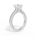 Gilda Heart Cut Lab Grown Diamond 14Kt White Gold Engagement Ring - View 3