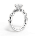 Emma Pear Cut Lab Grown Diamond 14Kt White Gold Engagement Ring - View 2