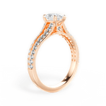 Kendra Pear Cut Lab Grown Diamond 18Kt Rose Gold Engagement Ring - View 4