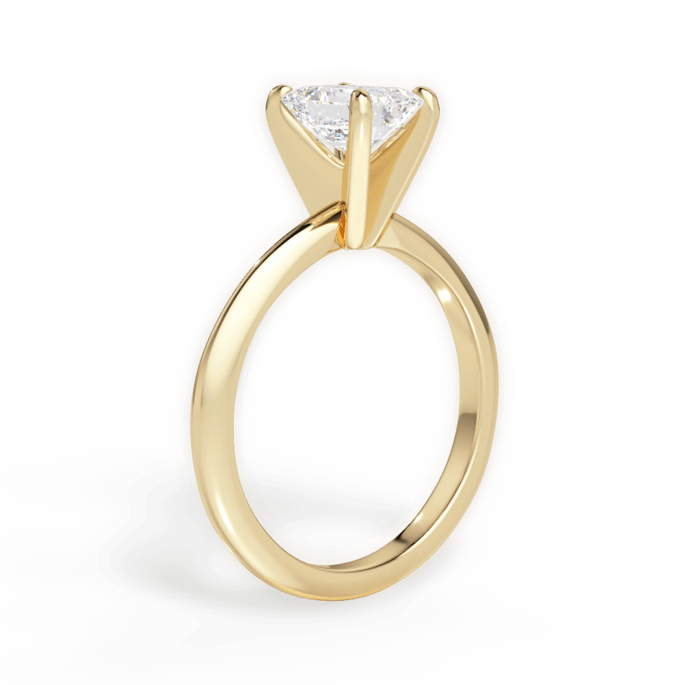 Casey Emerald Cut Lab Grown Diamond 18Kt Yellow Gold Engagement Ring - View 4