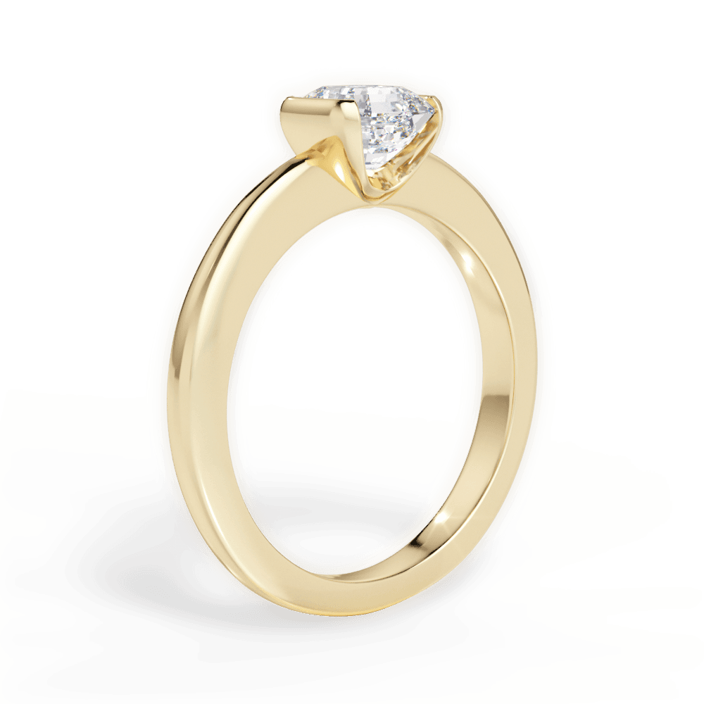 Bridget Asscher Cut Lab Grown Diamond 18Kt Yellow Gold Engagement Ring - View 2