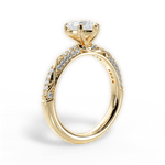 Gloria Heart Cut Lab Grown Diamond 18Kt Yellow Gold Engagement Ring - View 2