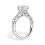 Deborah Cushion Cut Lab Grown Diamond 14Kt White Gold Engagement Ring - View 2