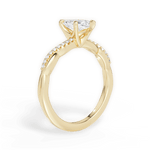 Charlotte Marquise Cut Lab Grown Diamond 18Kt Yellow Gold Engagement Ring - View 2