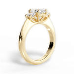 Dorothy Radiant Cut Lab Grown Diamond 18Kt Yellow Gold Engagement Ring - View 4
