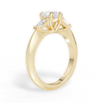Emily Heart Cut Lab Grown Diamond 18Kt Yellow Gold Engagement Ring - View 3