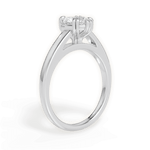 Anna Heart Cut Lab Grown Diamond Platinum Engagement Ring - View 2