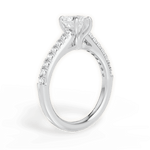 Elizabeth Heart Cut Lab Grown Diamond 18Kt White Gold Engagement Ring - View 2