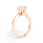 Diana Pear Cut Lab Grown Diamond 18Kt Rose Gold Engagement Ring - View 2