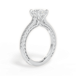 Gilda Round Cut Lab Grown Diamond Platinum Engagement Ring - View 3