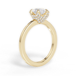 Gemma Pear Cut Lab Grown Diamond 18Kt Yellow Gold Engagement Ring - View 2