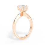 Diana Heart Cut Lab Grown Diamond 18Kt Rose Gold Engagement Ring - View 3